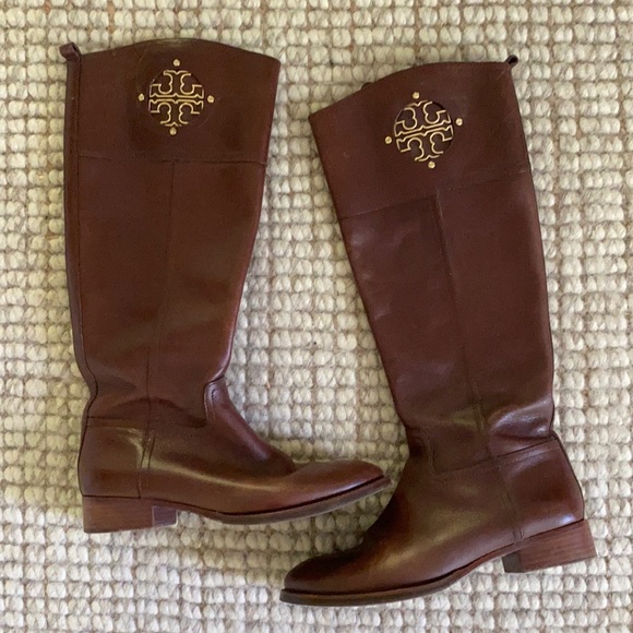 Tory Burch Shoes - Tory Burch Kiernan Brown Riding Boots